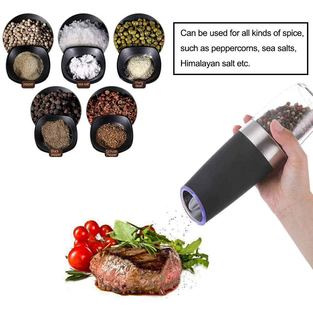 Khepri Gravity Electric Salt Ginder Pepper Grinder, Automatic Pepper a –  Lamivia